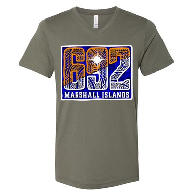 Marshall Islands 692 V-Neck T-Shirt