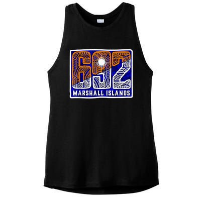 Marshall Islands 692 Ladies PosiCharge Tri-Blend Wicking Tank