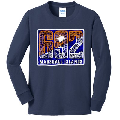 Marshall Islands 692 Kids Long Sleeve Shirt