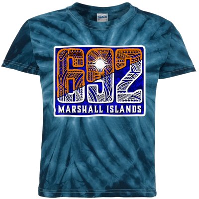 Marshall Islands 692 Kids Tie-Dye T-Shirt