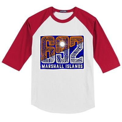 Marshall Islands 692 Kids Colorblock Raglan Jersey