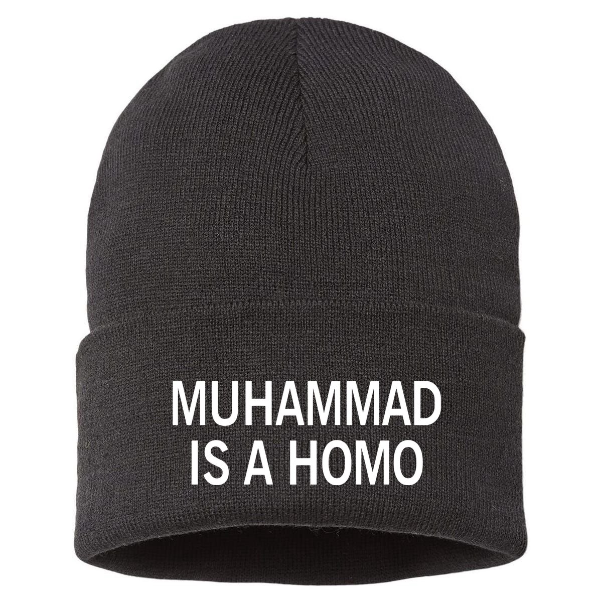 Muhammad Is A Homo Sustainable Knit Beanie