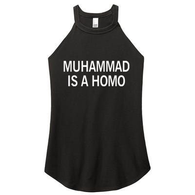 Muhammad Is A Homo Women's Perfect Tri Rocker Tank