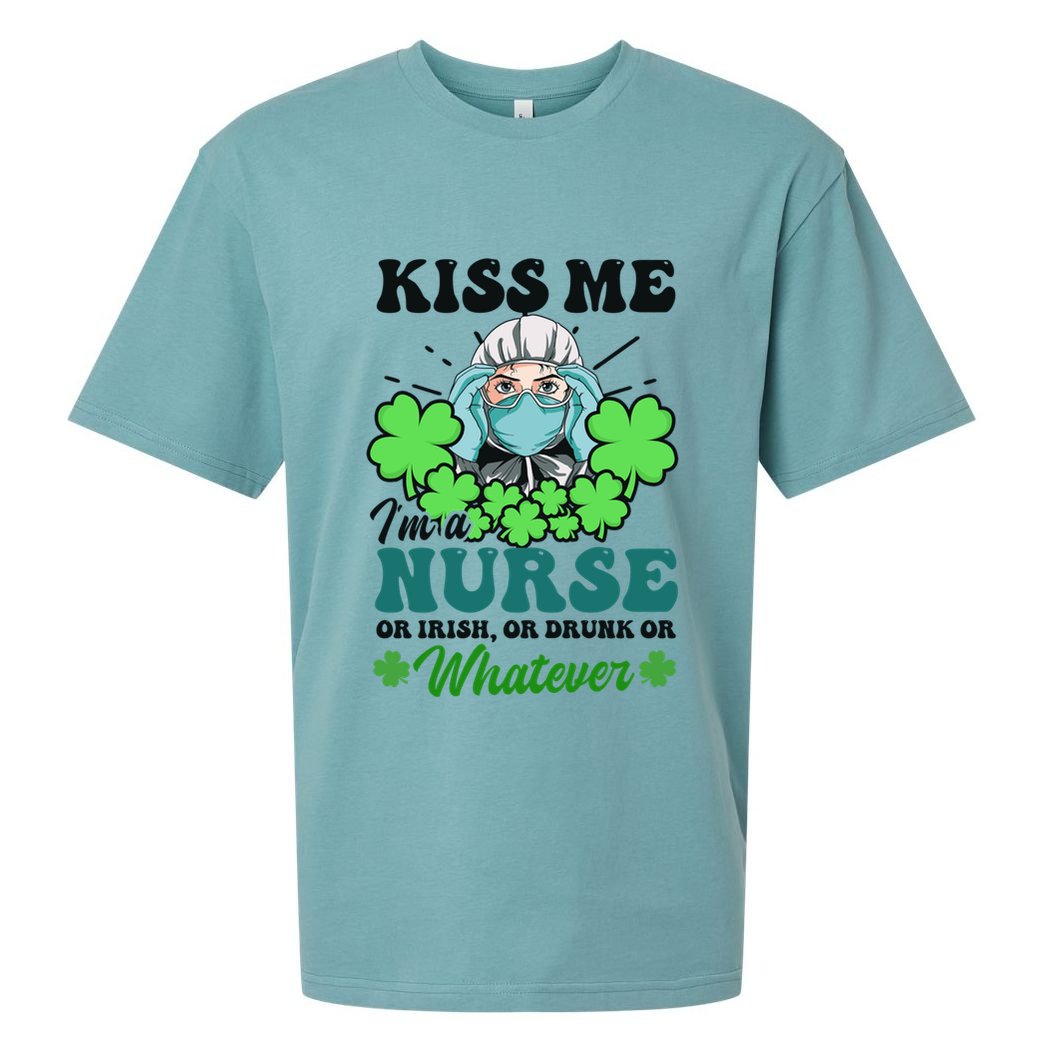 My IM A Nurse Design St Patricks Nurse Gift Sueded Cloud Jersey T-Shirt