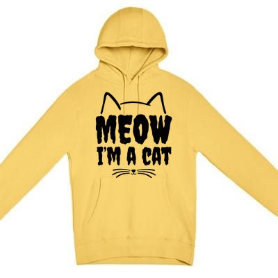 Meow IM A Cat Premium Pullover Hoodie