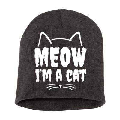 Meow IM A Cat Short Acrylic Beanie