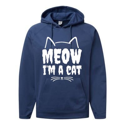 Meow IM A Cat Performance Fleece Hoodie