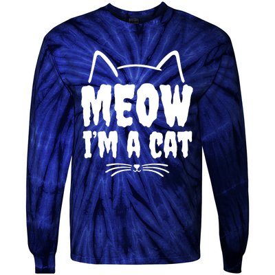 Meow IM A Cat Tie-Dye Long Sleeve Shirt