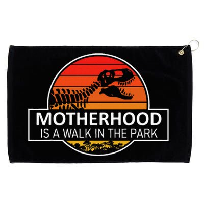 Motherhood Is A Walk In The Park Grommeted Golf Towel