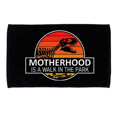 Motherhood Is A Walk In The Park Microfiber Hand Towel