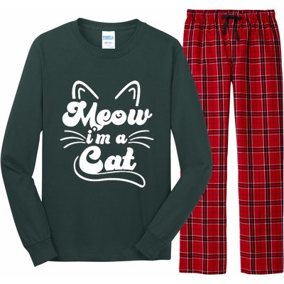 Meow IM A Cat Long Sleeve Pajama Set