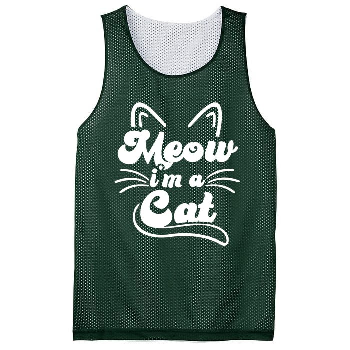 Meow IM A Cat Mesh Reversible Basketball Jersey Tank