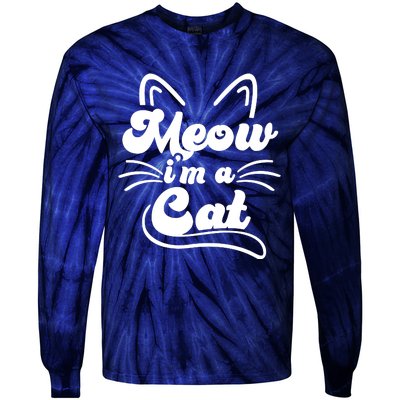 Meow IM A Cat Tie-Dye Long Sleeve Shirt