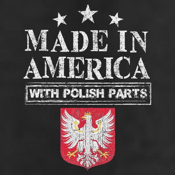 Made In America With Polish Parts Pride Poland Immigra Hat