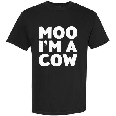 Moo IM A Cow Cow Costume Garment-Dyed Heavyweight T-Shirt