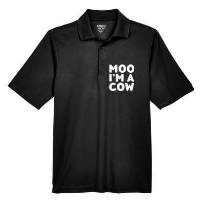 Moo IM A Cow Cow Costume Men's Origin Performance Pique Polo