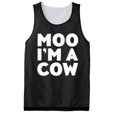 Moo IM A Cow Cow Costume Mesh Reversible Basketball Jersey Tank