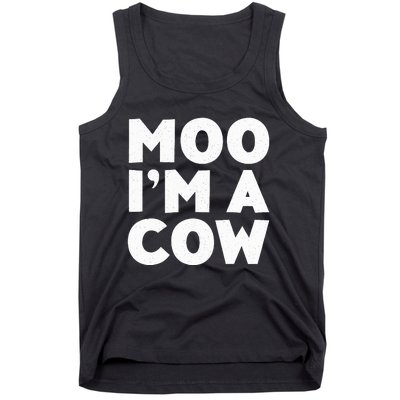 Moo IM A Cow Cow Costume Tank Top