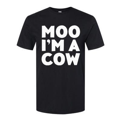 Moo IM A Cow Cow Costume Softstyle CVC T-Shirt