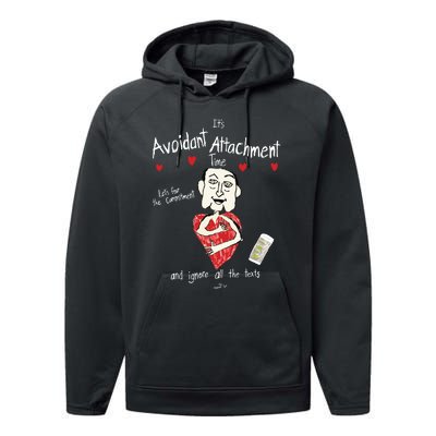 Marcuspork Its Avoidant Attachment Time Lets Fear The Commitment And Ignore Performance Fleece Hoodie