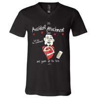 Marcuspork Its Avoidant Attachment Time Lets Fear The Commitment And Ignore V-Neck T-Shirt