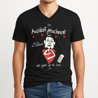 Marcuspork Its Avoidant Attachment Time Lets Fear The Commitment And Ignore V-Neck T-Shirt