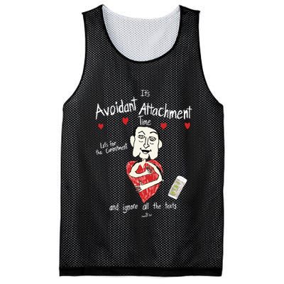 Marcuspork Its Avoidant Attachment Time Lets Fear The Commitment And Ignore Mesh Reversible Basketball Jersey Tank