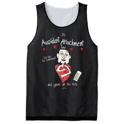 Marcuspork Its Avoidant Attachment Time Lets Fear The Commitment And Ignore Mesh Reversible Basketball Jersey Tank