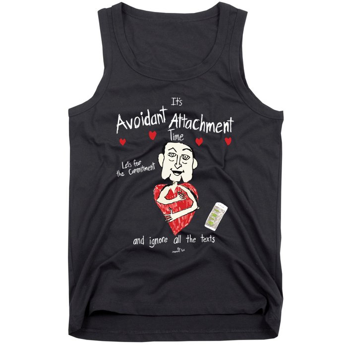 Marcuspork Its Avoidant Attachment Time Lets Fear The Commitment And Ignore Tank Top