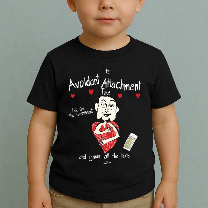 Marcuspork Its Avoidant Attachment Time Lets Fear The Commitment And Ignore Toddler T-Shirt