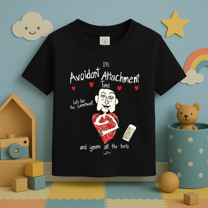 Marcuspork Its Avoidant Attachment Time Lets Fear The Commitment And Ignore Toddler T-Shirt
