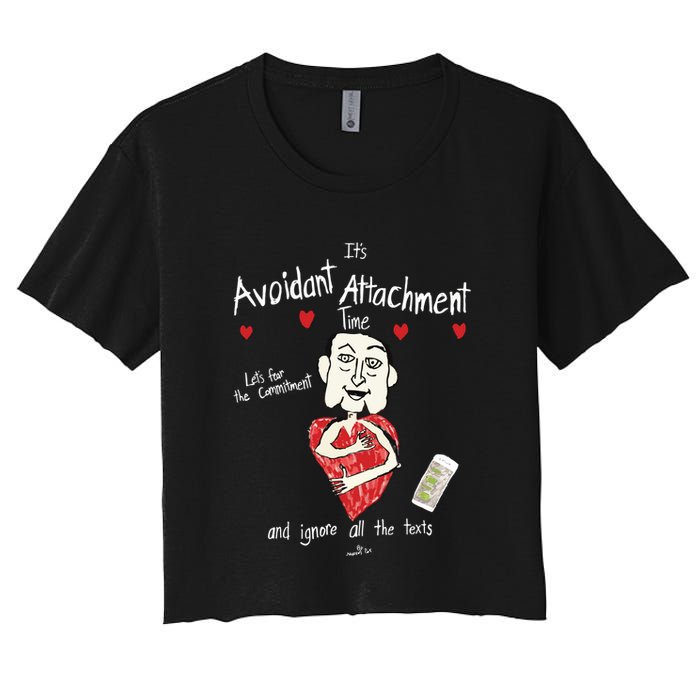 Marcuspork Its Avoidant Attachment Time Lets Fear The Commitment And Ignore Crop Top