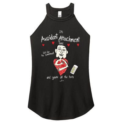 Marcuspork Its Avoidant Attachment Time Lets Fear The Commitment And Ignore Women's Perfect Tri Rocker Tank
