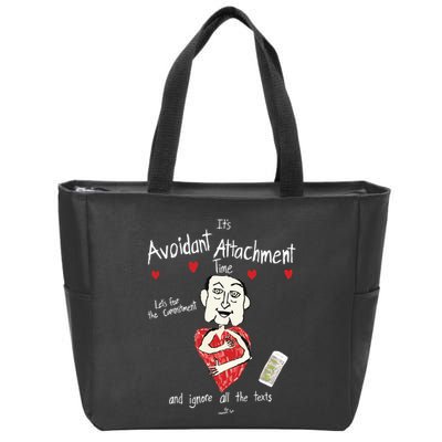 Marcuspork Its Avoidant Attachment Time Lets Fear The Commitment And Ignore Zip Tote Bag