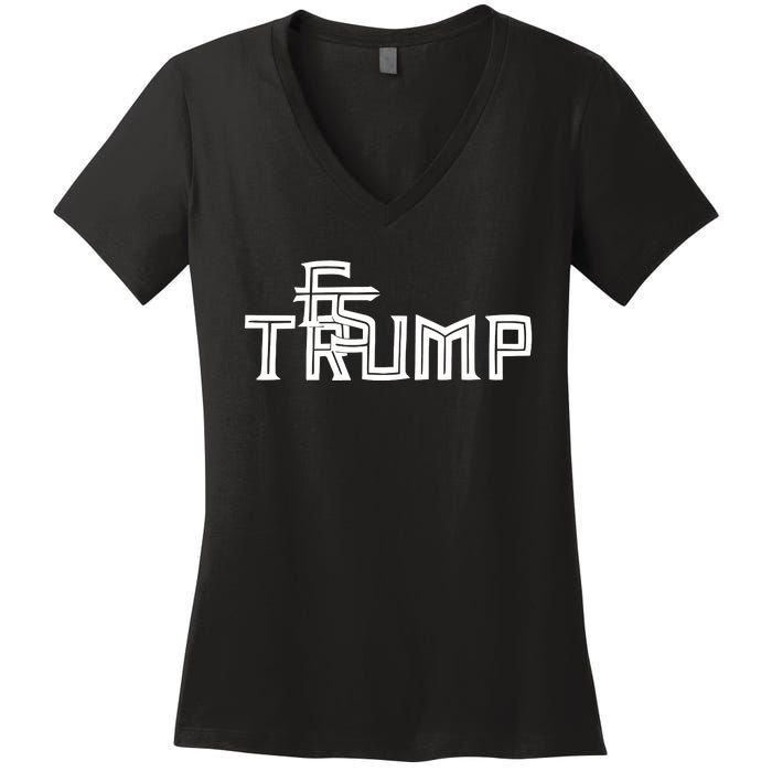 Mike Is A Nole Dc2 Fsr Trump Women's V-Neck T-Shirt