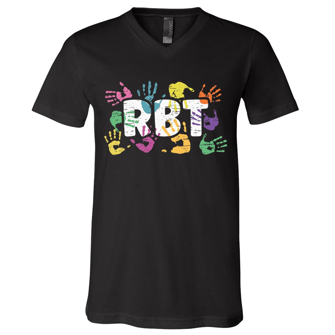 Mental Illness Awareness Registered Behavior Technician RBT V-Neck T-Shirt