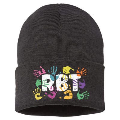 Mental Illness Awareness Registered Behavior Technician RBT Sustainable Knit Beanie