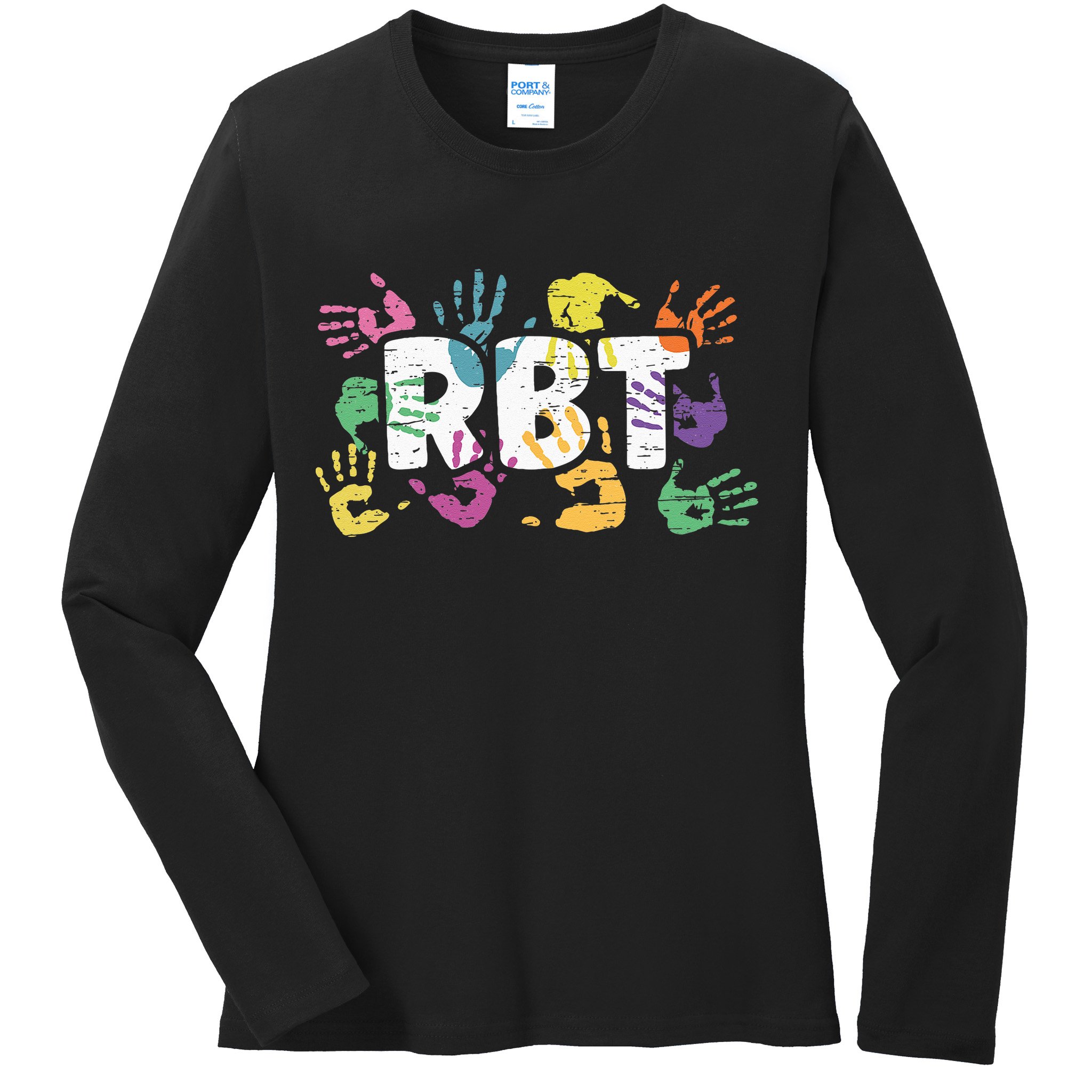 Mental Illness Awareness Registered Behavior Technician RBT Ladies Long Sleeve Shirt