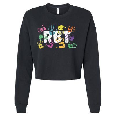 Mental Illness Awareness Registered Behavior Technician RBT Cropped Pullover Crew