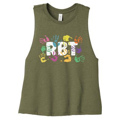 Mental Illness Awareness Registered Behavior Technician RBT Women's Racerback Cropped Tank