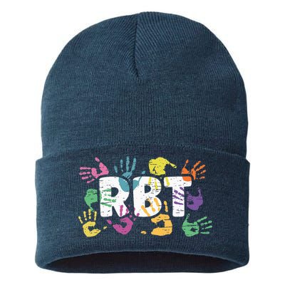 Mental Illness Awareness Registered Behavior Technician RBT Sustainable Knit Beanie