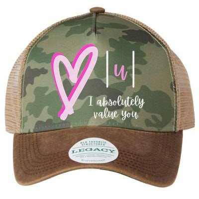 Math I Absolutely Value You Valentine's Day Math Teacher Legacy Tie Dye Trucker Hat