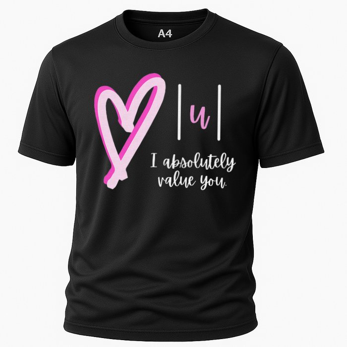 Math I Absolutely Value You Valentine's Day Math Teacher Cooling Performance Crew T-Shirt
