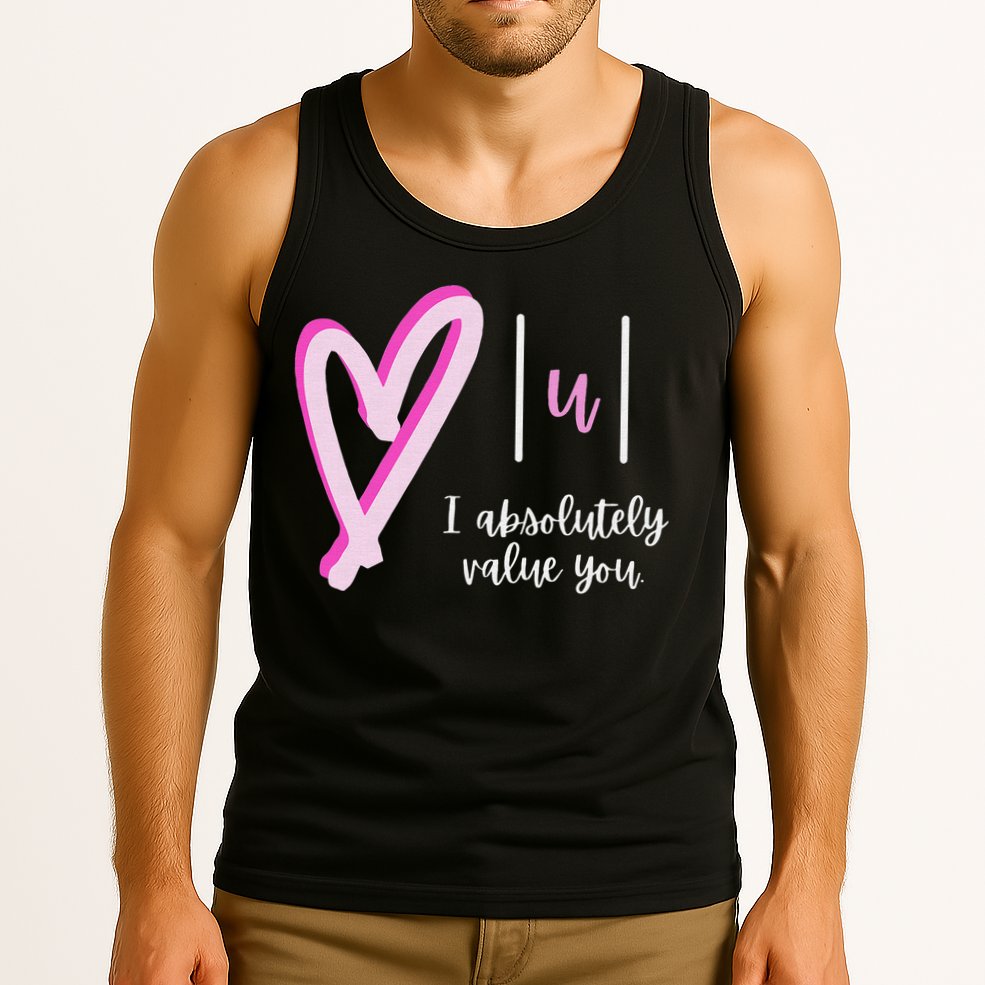 Math I Absolutely Value You Valentine's Day Math Teacher Tank Top
