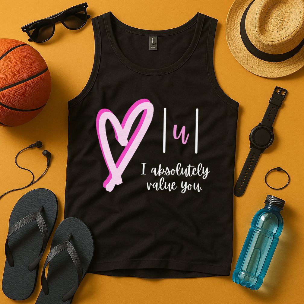 Math I Absolutely Value You Valentine's Day Math Teacher Tank Top