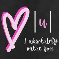Math I Absolutely Value You Valentine's Day Math Teacher Golf Towel