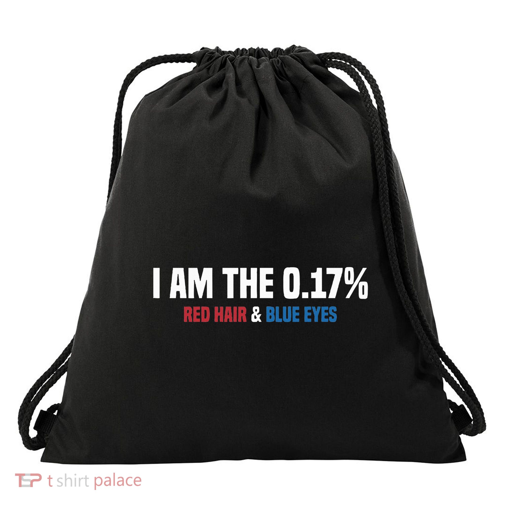 Mc1r I Am The 0.17 Percent Red Hair Blue Eyes Funny Redhead Drawstring Bag