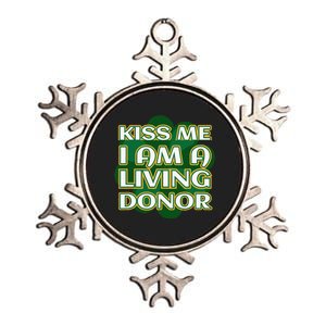 Me I'm A Living Donor St. Patrick's Organ Donor Metallic Star Ornament