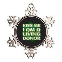 Me I'm A Living Donor St. Patrick's Organ Donor Metallic Star Ornament