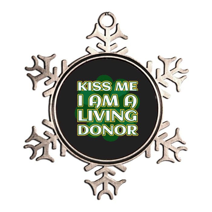 Me I'm A Living Donor St. Patrick's Organ Donor Metallic Star Ornament